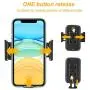 Car Cup Holder Phone Mount, Gresur Adjustable Gooseneck Smart Phone Car Cradle for iPhone 7 7P 8 8P X XS XR/Samsung Galaxy S10 S9 / Huawei Universal Hands Free Phone Holder