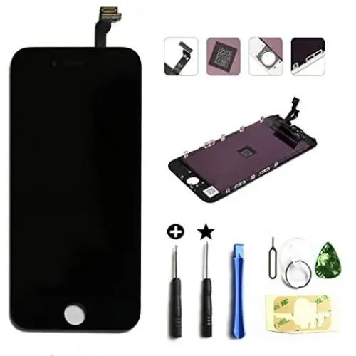for iPhone 6 (4.7 Inch) (A1549, A1586, A1589) Screen Replacement LCD Digitizer Assembly Touchscreen Front Glass Black for iPhone 6 (4.7 Inch) (A1549, A1586, A1589) Screen Replacement LCD Digitizer Assembly Touchscreen Front Glass Black