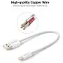 G-Cord Apple MFI Certified Short Lightning to USB Charging and Sync Cable (5 Pack, 7 Inch)