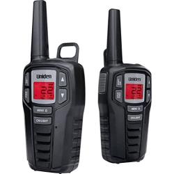 Uniden SX237-2CK Up to 23-Mile Range FRS Two-Way Radio Walkie Talkies with Rechargeable Batteries & Dual Charging Cradle, 22 Channels, 121 Privacy Codes, NOAA Weather Channels + Alerts, Black