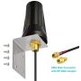 Bingfu 4G LTE Outdoor Wall Mount Waterproof Antenna SMA Male Antenna Compatible with Verizon AT&T T-Mobile Sprint 4G LTE Router Gateway Modem Cell Phone Signal Booster Cellular Amplifier Trail Camera