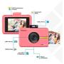 Polaroid Snap Touch Portable Instant Print Digital Camera with LCD Touchscreen (Pink) w/ 20 Twin Pack Zink 2x3 Photo Paper