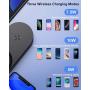 seenda Fast Wireless Charger with Dual USB, 26W Wireless Charging Pad with Built-in Adapter Compatible with iPhone 11/11 Pro/11 Pro Max/XS MAX/XR/XS/8Plus, Galaxy S10/S9/S8, Note 10/9/8-Black