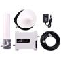 FourSeas Band 2/5/25/26 850Mhz(2G,3G)/1900MHz(4G) CDMA/PCS 4G FDD LTE Dual Band Cell Phone Booster for Home 65dB Home Signal Booster for US Carriers Sprint/AT&T. (White)