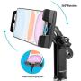 LUXMO Cup Holder Phone Mount & Tablet Holder for Car, 2-in-1 Car Cradles with Adjustable Neck Extended Cup Holder for Cell Phone iPhone, Samsung, Google & iPad Air/Mini, Galaxy Tab Under 12.9”Tablet.