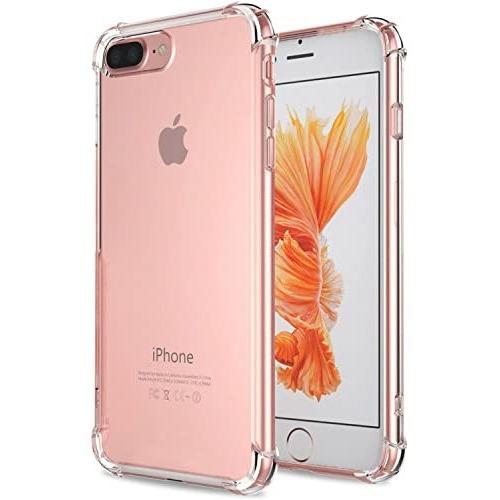 for iPhone 7 Plus Case, for iPhone 8 Plus Case, Matone Crystal Clear Shock Absorption Technology Bumper Soft TPU Cover Case for iPhone 7 Plus (2016)/iPhone 8 Plus (2017) - Clear