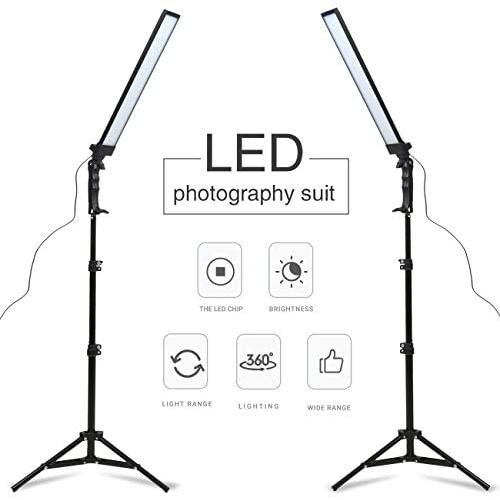 GSKAIWEN 180 LED Light Photography Studio LED Lighting Kit Adjustable Light with Light Stand Tripod Photographic Video Fill Light