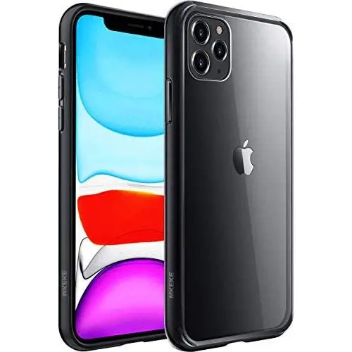 Mkeke Compatible with iPhone 11 Pro Case, Clear Anti-Scratch Shockproof Cases Cover for iPhone 11 Pro 5.8 inch-Black Mkeke Compatible with iPhone 11 Pro Case, Clear Anti-Scratch Shockproof Cases Cover for iPhone 11 Pro 5.8 inch-Black