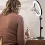 Yefound 9" Portable Led Ring Light with Stand & Cell Phone Holder and Remote Control for Live Streaming in YouTube, Facebook,can Selfie, Take Video,Makeup Yefound 9" Portable Led Ring Light with Stand & Cell Phone Holder and Remote Control for Live Streaming in YouTube, Facebook,can Selfie, Take Video,Makeup