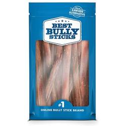 Best Bully Sticks Premium Thick Bully Sticks - All-Natural, Grain-Free, 100% Beef, Single-Ingredient Dog Treat Chew Promotes Dental Health