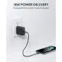 USB C Charger, AUKEY 30W 2-Port iPhone Fast Charger with 18W Power Delivery 3.0, USB C Wall Charger with Foldable Plug, PD Charger for iPad Pro, iPhone SE, iPhone 11 Pro Max, AirPods Pro, Google Pixel USB C Charger, AUKEY 30W 2-Port iPhone Fast Charger with 18W Power Delivery 3.0, USB C Wall Charger with Foldable Plug, PD Charger for iPad Pro, iPhone SE, iPhone 11 Pro Max, AirPods Pro, Google Pixel