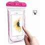 F-color Waterproof Case, 4 Pack Transparent PVC Waterproof Phone Pouch Dry Bag for Swimming, Boating, Fishing, Skiing, Rafting, Protect iPhone X 8 7 6S Plus SE, Galaxy S6 S7, LG G5 and More