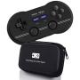 Geek Theory 8Bitdo N30 Pro 2 Controller Bundle (M Edition) - Includes Bonus Carrying Case - Updated 2019 Version - Android/Mac/PC/Switch/NES and SNES Classic