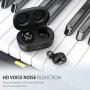 Bluetooth Earbuds Wireless Earbuds Bluetooth Earphones Wireless Headphones, Bluetooth 5.0 TWS Stereo Earphones in-Ear with Charging Case, Built-in Microphones for Sports,Workout,Gym (Black)