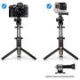 Selfie Stick Bluetooth, 4-in-1 Extendable Selfie Stick Tripod with Wireless Remote Shutter for iPhone 11/Pro Max/XS/Max/XR/X/8/8P/7/7P/6S, Galaxy S10/S9/S9 Plus/S8/S7/ S6/S5/Note 8, Huawei and More