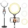 8" LED Selfie Ring Light with Stand & Cell Phone Holder, Adjustable Beauty Camera Ringlight for Makeup/Live Stream/YouTube Video/Vlogs/Photography, Compatible for iOS Android 8" LED Selfie Ring Light with Stand & Cell Phone Holder, Adjustable Beauty Camera Ringlight for Makeup/Live Stream/YouTube Video/Vlogs/Photography, Compatible for iOS Android