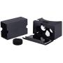 Google Cardboard,VR Headsets 3D Box Virtual Reality Glasses with Big Clear 3D Optical Lens and Comfortable Head Strap for All 3-6 Inch Smartphones (VR2.0 Black, 1 Pack)