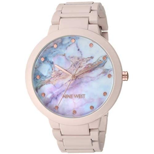 Nine West Womens Rubberized Bracelet Watch