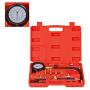 0-140PSI Auto Fuel Injection Pump Pressure Tester Gauge Kit for Cars Trucks Vehicles Engine (Red)