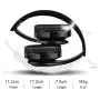 Wireless Headset with Mic, Foldable Bluetooth Headphone with 3.5mm Audio Jack, Built-in Noise Cancelling Microphone, Support for Plug-in Card, for PC, Phone(Black) Wireless Headset with Mic, Foldable Bluetooth Headphone with 3.5mm Audio Jack, Built-in Noise Cancelling Microphone, Support for Plug-in Card, for PC, Phone(Black)
