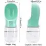 Portable Dog Water Bottle with Collapsible Bowl, FineGood 2.76&quot Big Trough 12OZ Leak Proof Pet Travel Drinking Bottle for Small Cat Puppy for Outdoor Hiking Walking