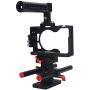 Acouto Camera Stabilizer Cage Kit, Aluminum Alloy Film Movie Making Kit with Top Handle Follow Focus Rods Accessory for Sony A6500 Acouto Camera Stabilizer Cage Kit, Aluminum Alloy Film Movie Making Kit with Top Handle Follow Focus Rods Accessory for Sony A6500