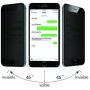 TECHO Privacy Screen Protector for iPhone 8 Plus 7 Plus, Anti Spy 9H Tempered Glass, Edge to Edge Full Cover Screen Protector [Anti-Fingerprint] [Full Coverage] (Black)