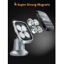 Magnetic Car Phone Mount | Universal Cell Phone Holder for Car Dashboard Compatible with iPhone 11Pro,Xr,Xs,XS MAX,XR,X,8,8Plus,7,7Plus,6,6Plus,Galaxy Note S7 S8 S9 S10 by Bestrix (Silver)