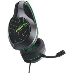 Evo Core Phenom EXP04 Gaming Headset with Boom Mic, Compatible with PS4, Xbox and Mobile Device (Green)