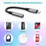 [Apple MFi Certified] Lightning to 3.5mm Headphone Jack Adapter, [2 Pack] iPhone Headphone Adapter, Compatible for iPhone 11/11 Pro/11 Pro Max/XS/XR/X 8 7P, iPad, iPod (Support iOS 10-13 Accessories)