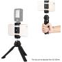 Mini Cell Phone Tripod Stand with Cold Shoe, Tabletop Tripod with 360 Degree Ball Head, Small Vlog Handheld Tripod for iPhone Android Phone Smartphone Sports Action Camera Recorder & Compact Camera