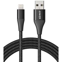 Anker Powerline+ II Lightning Cable (6ft), MFi Certified for Flawless Compatibility with iPhone Xs/XS Max/XR/X / 8/8 Plus / 7/7 Plus / 6/6 Plus / 5 / 5S and More(Black)