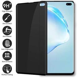 Galaxy S10+ 3D Curved Privacy Tempered Glass Screen Protector, Defender 9H Hardness Case Friendly Anti-spy Peeking Tempered Glass Screen Protector, for Samsung Galaxy S10+ (6.4")