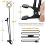 Webcam Light Stand for Live Stream, Selfie Ring Light with Webcam Mount for Logitech C925e, C922x, C930e,C922,C930,C920,C615,Brio 4K by Amada HOMFURNISHING
