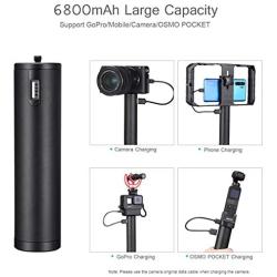 ULANZI BG-2 6800mAh Power Bank Hand Grip for Sony RX100 VII Canon G7X Mark III Compact Digital Cameras, GoPro 8 7 6 5 Action Cameras, DJI OSMO Pocket, and iPhone 11 Samsung Google OnePlus Smartphones
