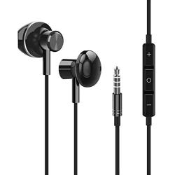 Geekria 3.5MM Gaming Earphones for Google Stadia, New Xbox One, PS4, Cellphones, PC, Laptop, Earbuds Wired Stereo Bass in-Ear HiFi Stereo Headphones with Microphone and Volume-Control (Black)