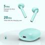 Wireless Earbuds, HSPRO Bluetooth 5.0 Earbuds Touch Control in-Ear True Wireless Headphones, 20 Hrs Playtime with Charging Case, Hi-Fi Stereo Earbuds with Built-in Mic for Sports and Work