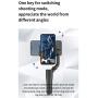 FeiyuTech Vlog pocket mini foldable portable Smartphone Gimbal 3-axis stabilizer suitable for various mobile phones, video on Tik Tok payload 240g including tripod and extra extension pole Color-black