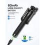 Mpow Selfie Stick, Lightweight Extendable 31.9 Inch Monopod with Bluetooth Remote Compatible iPhone 11/Pro Max/ XS/Max/XR/X/8/8P/7/7P/6S, Galaxy S20/S10/ S10 Plus/S9/8/7/6/Note 10 and More, Black
