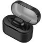 Bluetooth 5.0 Earbuds, Single Wireless Earbud with Fast Charging Case, Hi-Fi Stereo Headphones Built in Mic, CVC 8.0 Noise Cancelling, 12 Hours Playtime, Bluetooth Earbud for Car/Work, Black