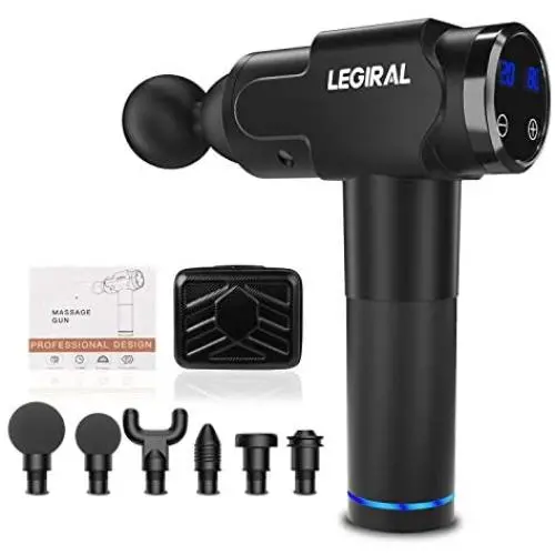 Muscle Massage Gun, Portable Percussion Massager Gun 20 Speeds Handheld Body Muscle Massager, Professional Deep Tissue Massage Gun Lrgiral Le6 Electric Massage Gun for Athletes with 6 Massage Heads Muscle Massage Gun, Portable Percussion Massager Gun 20 Speeds Handheld Body Muscle Massager, Professional Deep Tissue Massage Gun Lrgiral Le6 Electric Massage Gun for Athletes with 6 Massage Heads