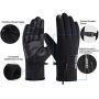 -30℉ 100% Waterproof Winter Gloves for Men 10 Touch Screen Fingers for Ski Snow