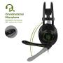Homedoor SA-801 3.5mm Gaming Headsets with Microphone Over Ear Music Headphones Volume Control Black-green Compatible with PS4 New Xbox One Laptop Tablet PC Mobile Phones