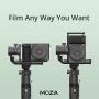 Moza Mini-P 3-axis Gimbal Stabilizer for Smartphones Action Cameras Compact Cameras & Light Mirrorless Cameras, 900g/1.98 lbs Max Payload 12H Runtime Horizontal/Vertical Shooting Modes Camera Control