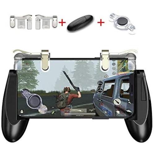 GVKVGIH Mobile Game Controller Kit 3-in-1, Gaming Triggers,Mobile Gaming Grip Mobile Gamepad and Gaming Joystick Fling Joystick for Smartphone
