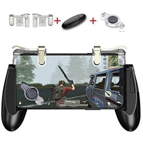 GVKVGIH Mobile Game Controller Kit 3-in-1, Gaming Triggers,Mobile Gaming Grip Mobile Gamepad and Gaming Joystick Fling Joystick for Smartphone GVKVGIH Mobile Game Controller Kit 3-in-1, Gaming Triggers,Mobile Gaming Grip Mobile Gamepad and Gaming Joystick Fling Joystick for Smartphone