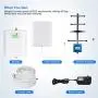 Cell Phone Signal Booster for Home and Office - Boost 4G LTE Data and Voice for AT&T T-Mobile 700MHz Band 12/17 - High Gain Cellular Repeater Amplifier Extend Coverage Upto 4,000 sq ft