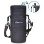 BUZIO Water Bottle Holder Carrying Pouch for 40oz 64 oz Bottles - Carry, Protect and Insulate Your Flask with This Military Grade Carrier an Adjustable Padded Shoulder Strap