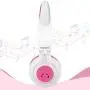 Bluetooth Headphones, Riwbox CT-7 Cat Ear LED Light Up Wireless Foldable Headphones Over Ear with Microphone and Volume Control for iPhone/iPad/Smartphones/Laptop/PC/TV (White&Pink) Bluetooth Headphones, Riwbox CT-7 Cat Ear LED Light Up Wireless Foldable Headphones Over Ear with Microphone and Volume Control for iPhone/iPad/Smartphones/Laptop/PC/TV (White&Pink)