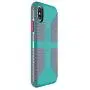 Speck Products CandyShell Grip Cell Phone Case for iPhone XS/iPhone X - Caribbean Blue/Bubblegum Pink Speck Products CandyShell Grip Cell Phone Case for iPhone XS/iPhone X - Caribbean Blue/Bubblegum Pink